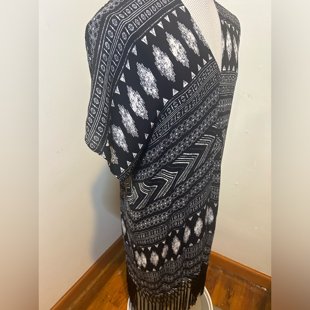 Forever 21 Multi Color Aztec Western Duster With … - image 5